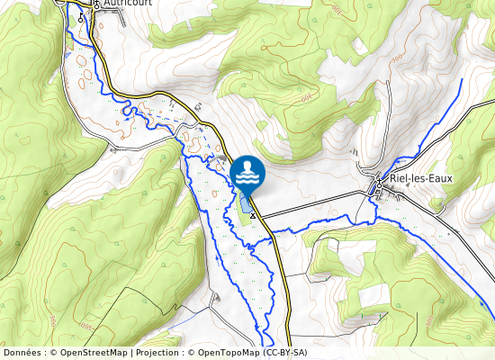 Lac De Riel Les Eaux sur la carte