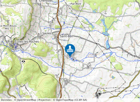 Camping Du Moulin De Collonge sur la carte