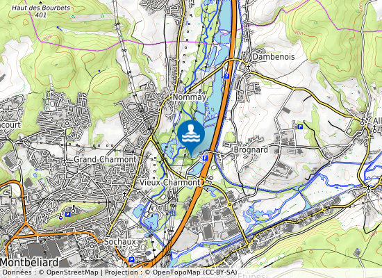 Etang Du Paquis sur la carte