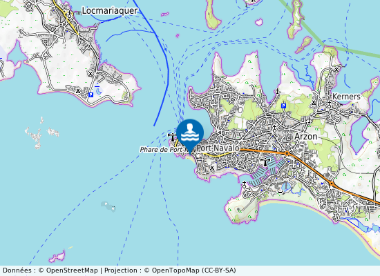 Port Navalo sur la carte