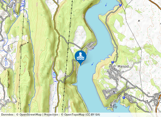 Bellecin - Lac De Vouglans sur la carte