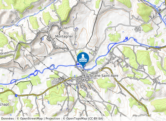 Plage Du Camping Municipal De Tocane sur la carte