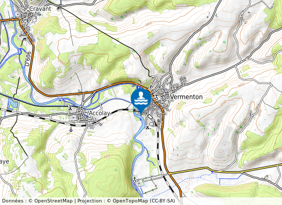 Vermenton - Les Coullemieres sur la carte