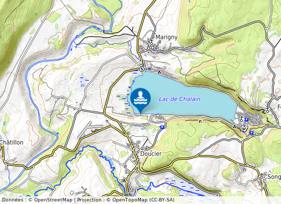 Doucier - Lac De Chalain sur la carte