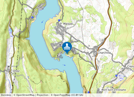 Mercantine - Lac De Vouglans sur la carte