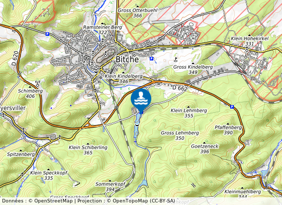 Etang De Hasselfurth sur la carte