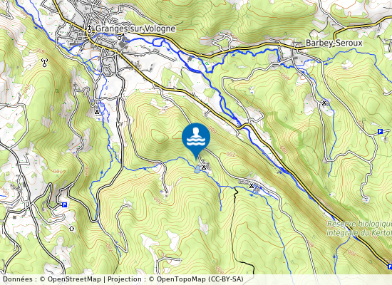 Camping Gademont-Plage sur la carte