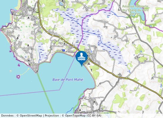 Pont Mahe sur la carte