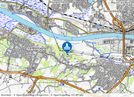 Roche Ballue sur la carte