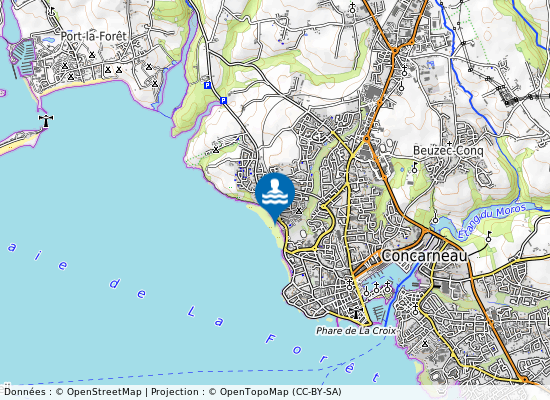 Sables Blancs sur la carte