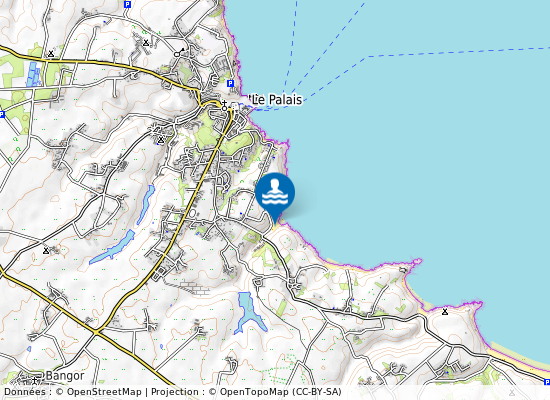 Port Guen sur la carte