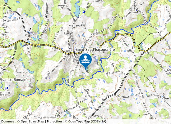 Etang Communal De St Saud sur la carte