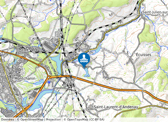 Etang De Bondilly sur la carte