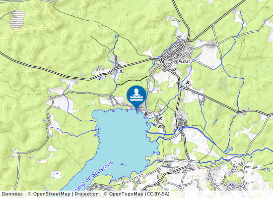 Camping La Paillotte sur la carte