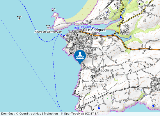 Pors Liogan sur la carte