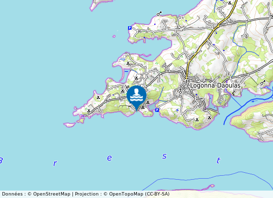 Porsisquin sur la carte