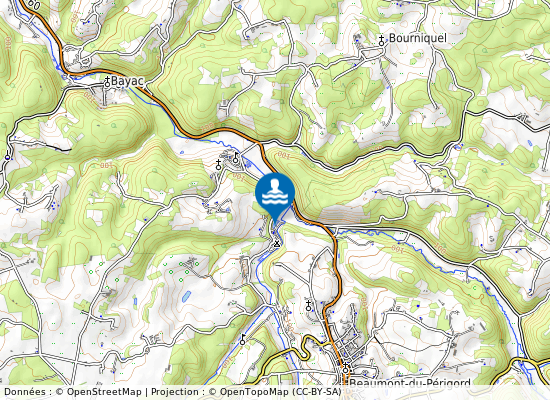 Lac Du Moulin De Surier sur la carte