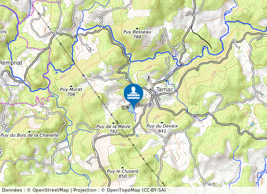 L Enclause sur la carte