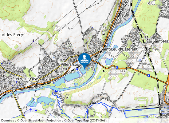 Base Nautique De Saint Leu D Esserent sur la carte