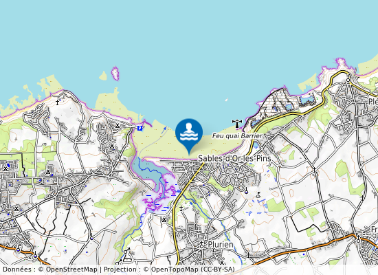 Sables D Or sur la carte