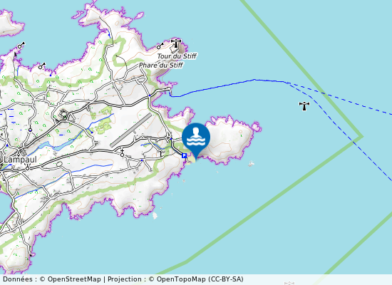 Pors Arlan sur la carte