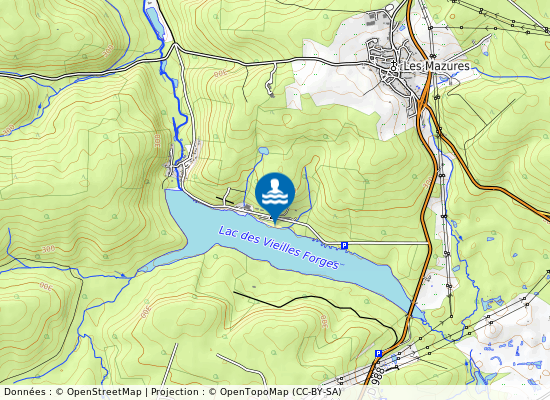 Les Vieilles Forges sur la carte