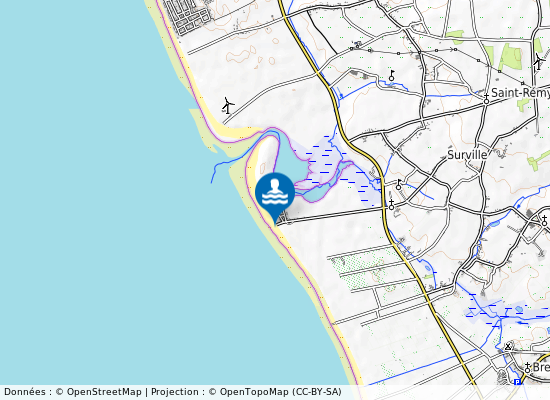 Surville Face A La Rd 526 sur la carte